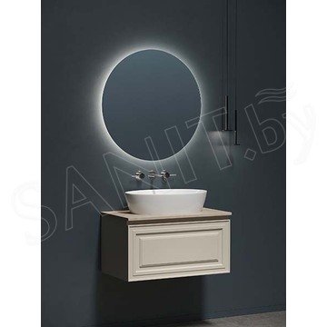 Тумба под умывальник Sancos Very Beige Soft со столешницей Kreman и умывальником Element СN5018
