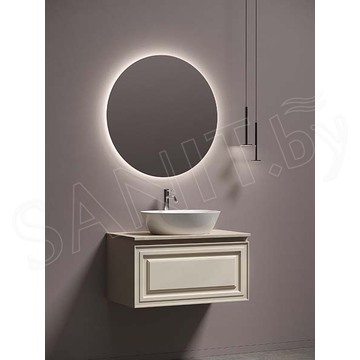 Тумба под умывальник Sancos Very Beige Soft со столешницей Kreman и умывальником Element CN5005