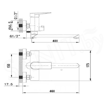 Смеситель для ванны Wisent W2249