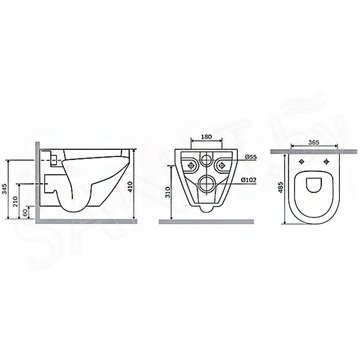 Подвесной унитаз AM.PM Spirit V2.0 FlashClean C701700SC