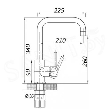 Смеситель для кухонной мойки Wisent W4998-4-20C / W4998-4-21C