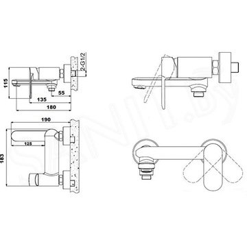 Смеситель для ванны Wisent W73217