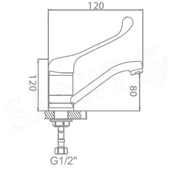 Смеситель для умывальника Wisent W45279-1