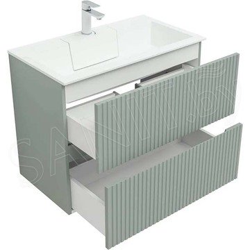 Тумба под умывальник Aquanet Джейн 60 / 70 / 80 / 90 / 100 Фортуна мисти грин