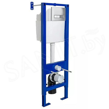 Комплект инсталляции Berges Atom Line 410 c кнопкой хром и унитазом Gamma Soft Close