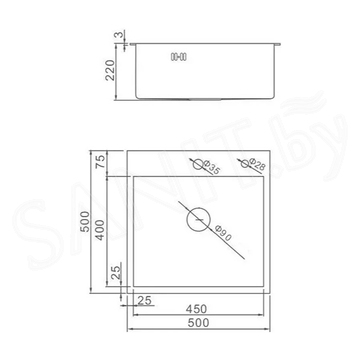 Кухонная мойка Wisent WGS-35050+WW405A+W302644 с коландером и дозатором