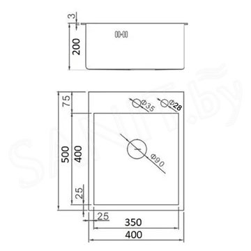 Кухонная мойка Wisent WS-34050+WW405A+W302644 с коландером и дозатором