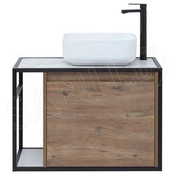 Тумба под умывальник Aquanet Nova Lite Loft 75 / 90 дуб рустикальный