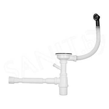Кухонная мойка Wisent WS-37050B+WW405B+W302644B с коландером и дозатором