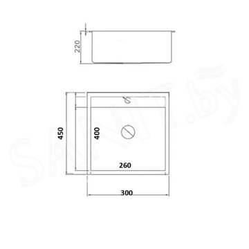 Кухонная мойка Wisent WXS33045В