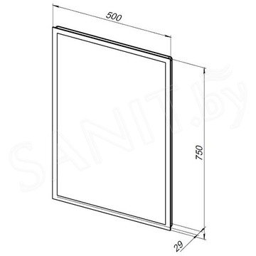 Зеркало Aquanet Оптима 50 / 60 / 70 / 80 / 90 / 100 / 120 Led