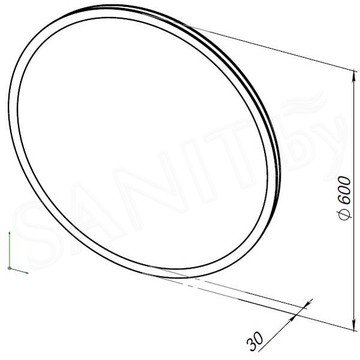 Зеркало Aquanet Оптима D 60 / 70 / 80 Led