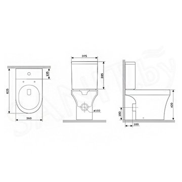 Напольный унитаз Damixa Skyline DX35C8600SC