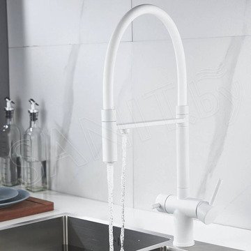 Смеситель для кухонной мойки Shevanik S178C с подключением к фильтру воды