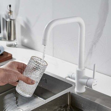 Смеситель для кухонной мойки Shevanik S228C с подключением к фильтру воды
