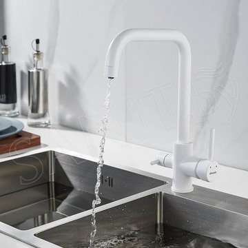 Смеситель для кухонной мойки Shevanik S228C с подключением к фильтру воды