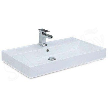 Комплект мебели Aquanet Nova Lite 60 / 75 / 85 / 100 2 ящика белый глянец