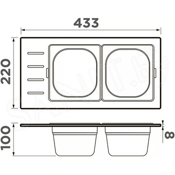 Коландер для кухонной мойки Omoikiri DC-02-2-IN