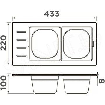 Коландер для кухонной мойки Omoikiri DC-02-2-LG