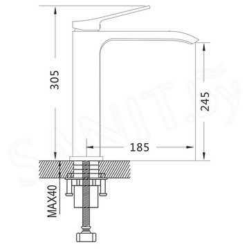 Смеситель для умывальника Shevanik S4011H / S4011T