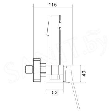 Смеситель для биде Shevanik S4005H-1 / S4005T-1