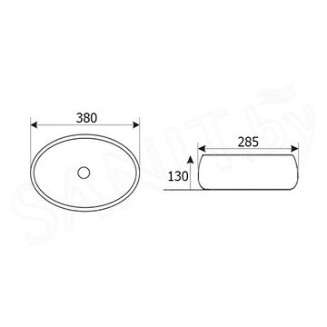 Умывальник Roxen Trendo mini 570200