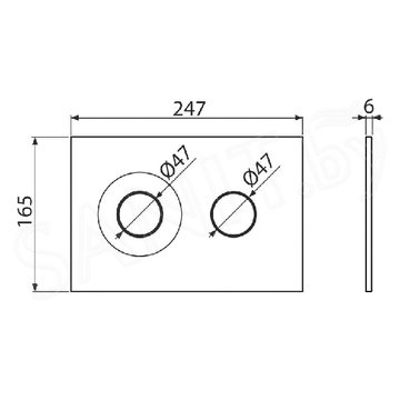 Кнопка для инсталляции AlcaPlast Dot.Dot M1976-2