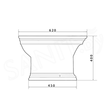 Напольное биде Caprigo Armonia 5814