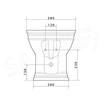 Напольное биде Caprigo Armonia 5814