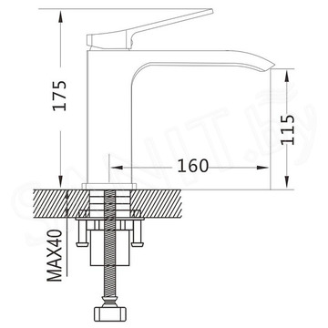 Смеситель для умывальника Shevanik S4101