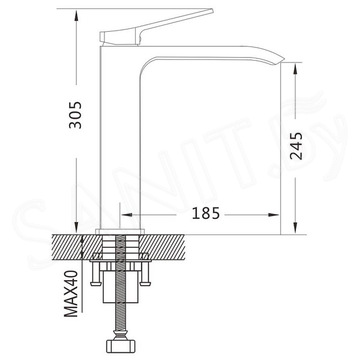 Смеситель для умывальника Shevanik S4111H / S4111T