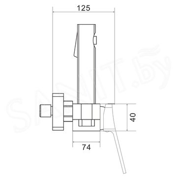 Смеситель для биде Shevanik S4105H-1 / S4105T-1