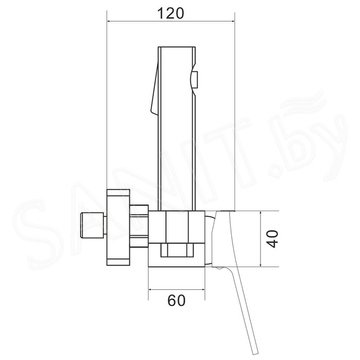 Смеситель для биде Shevanik S6105T-1