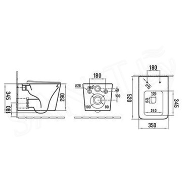 Подвесной унитаз UnicoPureza UP Bau Cinzento VSS01102PC