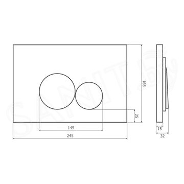 Кнопка для инсталляции Axus 097EC / 097ES