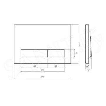 Кнопка для инсталляции Axus 097HDC / 097HDS