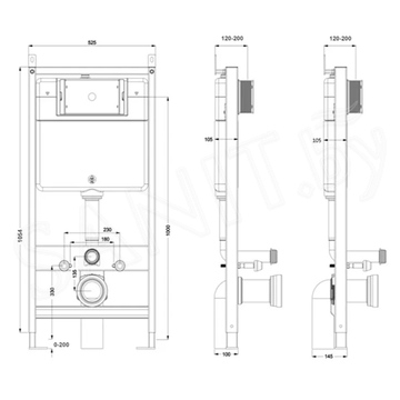 Инсталляция для унитаза Axus 011D