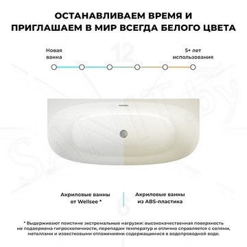 Акриловая ванна Wellsee Belle Spa 2.0 235801001 / 235804001