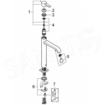 Смеситель для умывальника Grohe Allure 23403000