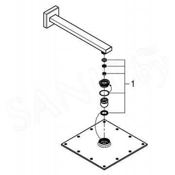 Верхний душ Grohe Rainshower Allure 26054000