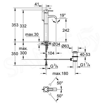 Смеситель для умывальника Grohe Allure 32760000