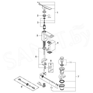 Смеситель для умывальника Grohe Allure Brilliant 23029000