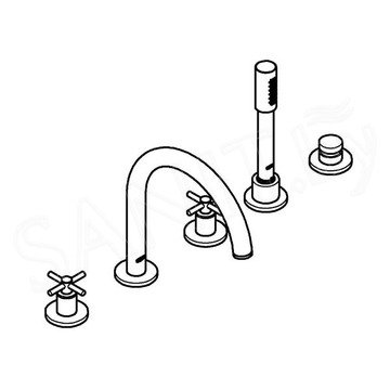 Смеситель на борт ванны Grohe Atrio New 19923003