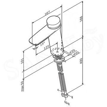 Смеситель для умывальника AM.PM Inspire V2.0 F50A02522 TouchReel