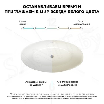 Акриловая ванна Wellsee L’univers 236401002