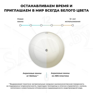 Акриловая ванна Wellsee Crepe de France 236701002