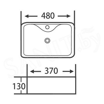 Умывальник Roxen Lex 570185