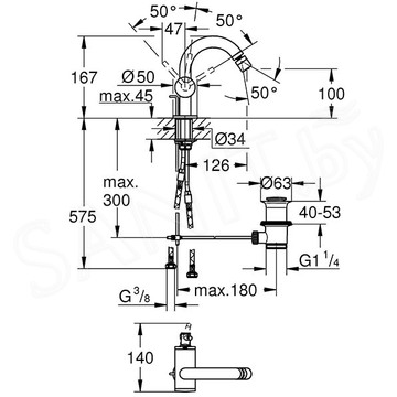 Смеситель для биде Grohe Atrio New 32108003