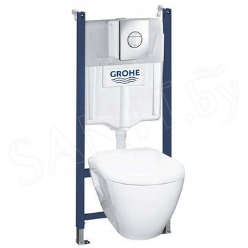 Комплект инсталляции Grohe Solido 5 в 1 с подвесным унитазом Serel 38973000