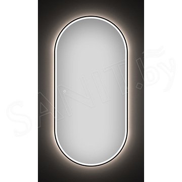 Зеркало Wellsee 7 Rays' Spectrum овальное вертикальное с фронтальной LED-подсветкой (кнопка сбоку)